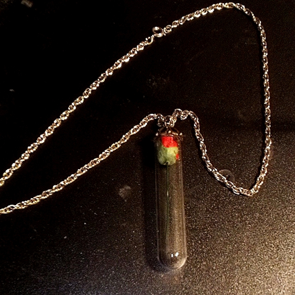 Beast's rose necklace from Beauty and the Beast Disney movie